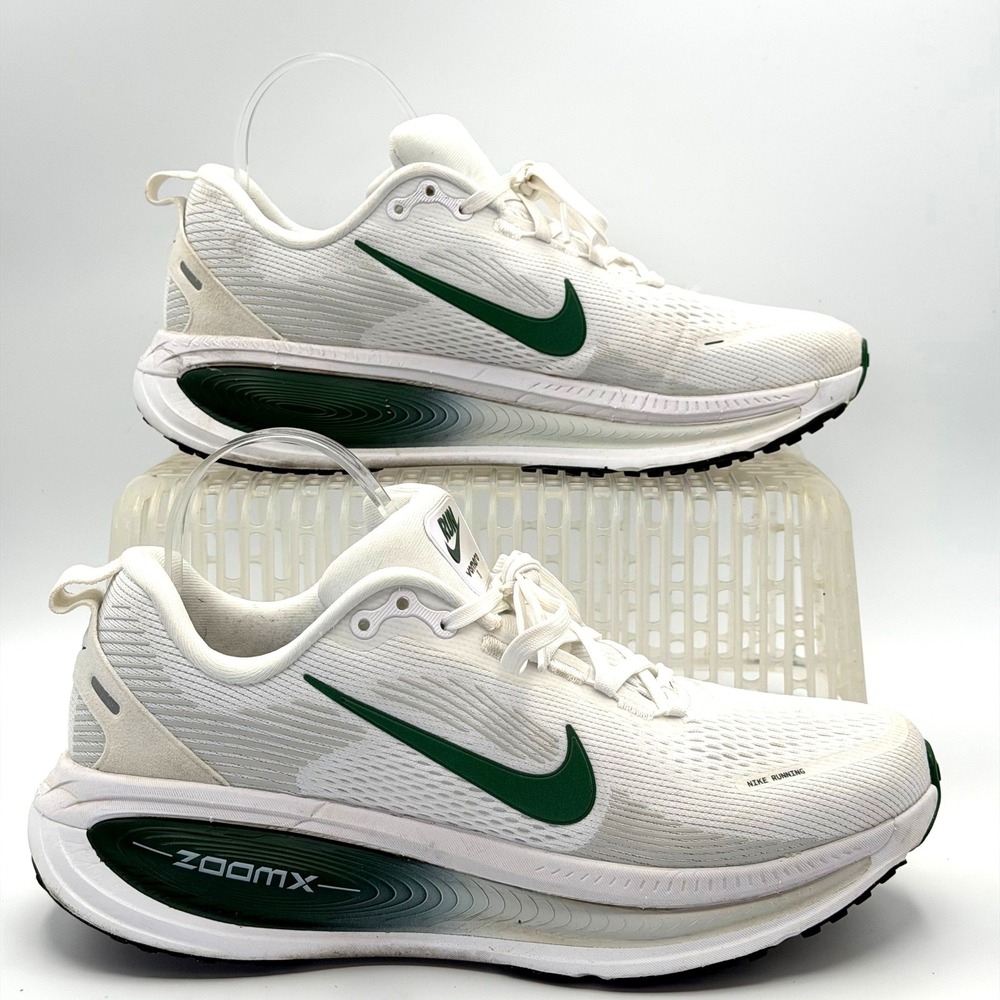 Nike Vomero 18 Mens 11 White Green Road Running Shoes ZoomX ReactX IB4032-103